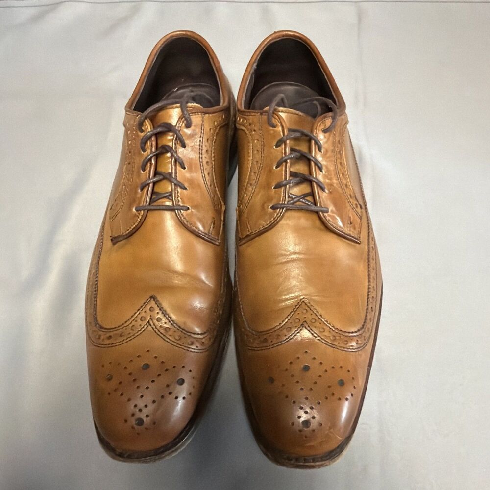 Allen Edmonds Bel Air Wingtip Mens 11.5 D Brown Leather Brogue Oxford Shoes